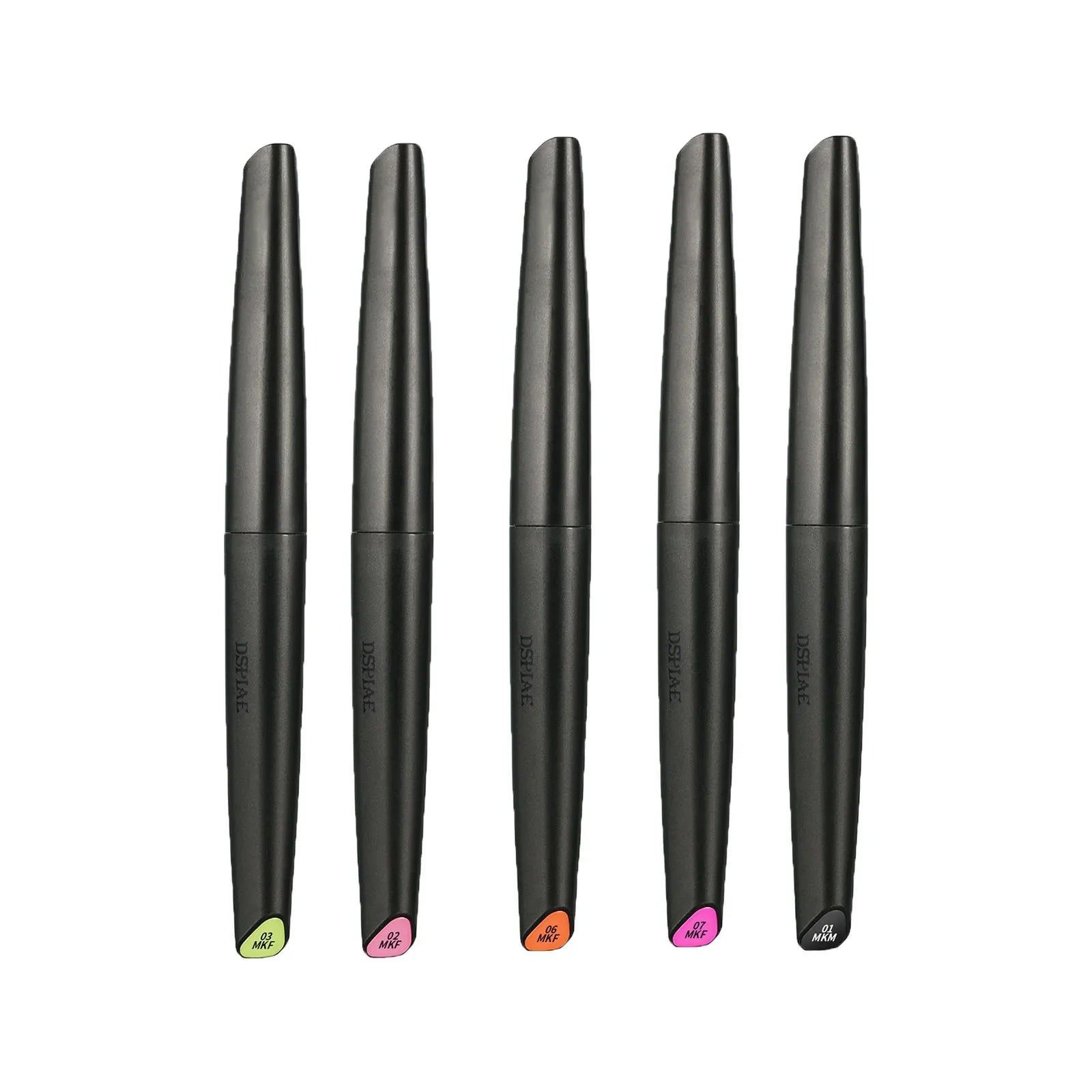 DSPIAE 5/8/12 Colors Brush Pen Environment-friendly Water-based Soft Head Marker Base Color Metallic Color  Fluorescent Color